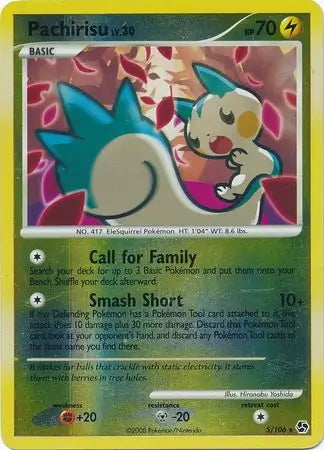 Great Encounters Pachirisu #5/106 reverse holo